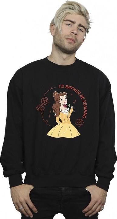 Image du produit Disney Mens Beauty And The Beast I'd Rather Be Reading Cotton Sweatshirt (S)