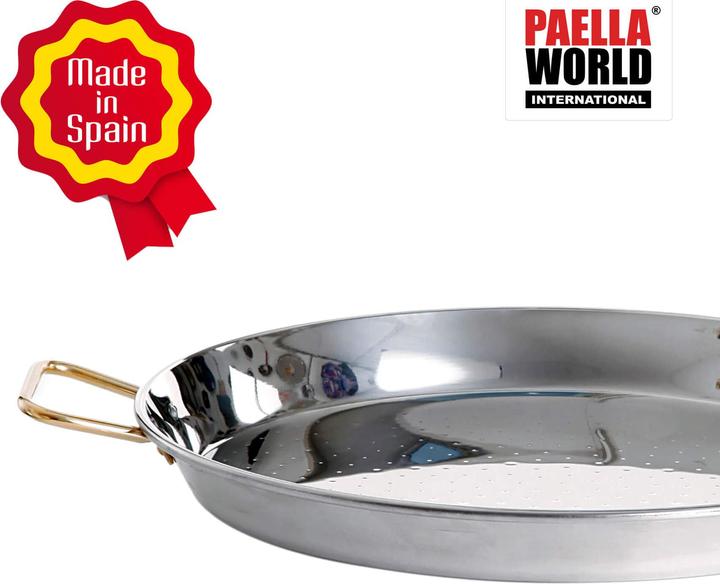 All'Grill Padella per paella in acciaio inox Ø 70 cm (70 cm, Padella per paella, Acciaio inossidabile)