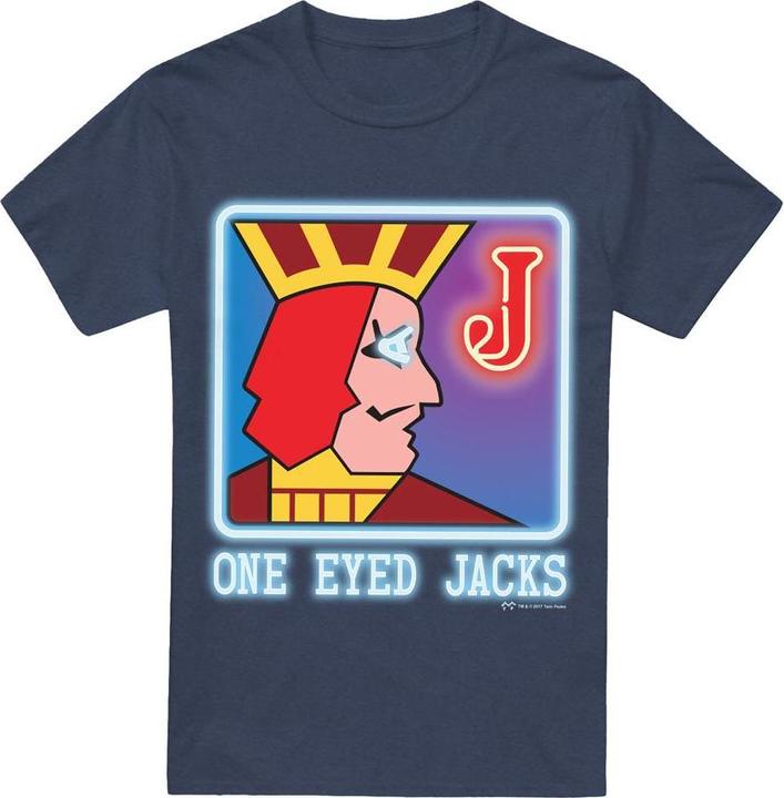 Actual product image Twin Peaks Unisex Adult One Eyed Jacks T-Shirt (L)