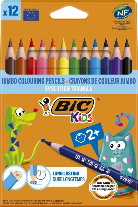 Actual product image Bic ECOlutions children evolution triangle (Multinational, 12 x)