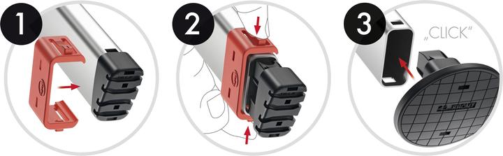 Actual product image Hailo EasyClix Garden - Size L, interchangeable foot set