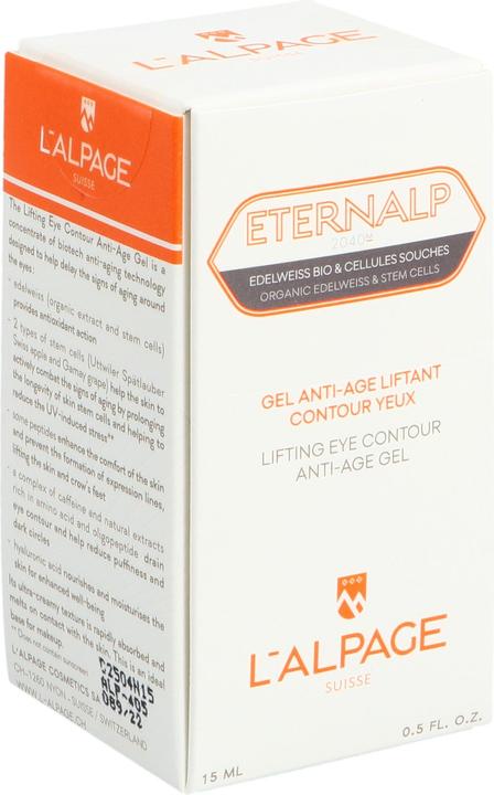 Immagine prodotto L'Alpage Suisse L'ALPAGE Eternalp 2040m Gel Lifting Anti-Età Occhi, 15 ml (Gel, 15 ml, Giorno + Notte)