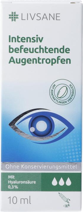 Produktbild Livsane Intensiv befeuchtende Augentropfen (10 ml, Intensiv befeuchtende Augentropfen)
