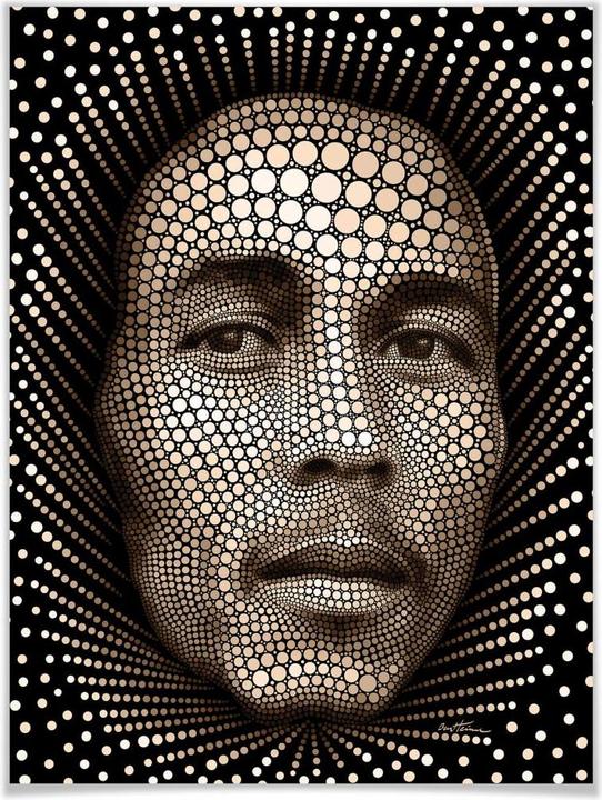 Image du produit Trenddeko Ben Heine - Circlism : Bob Marley (24 x 30 cm)