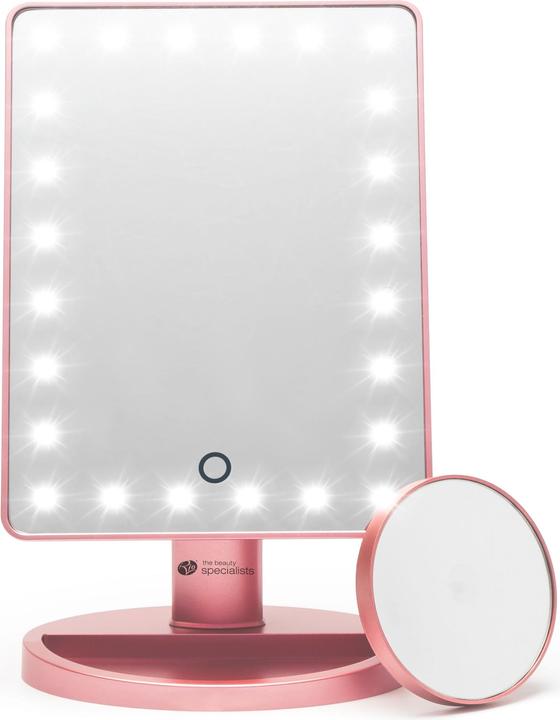 Actual product image Rio Cosmetic Mirror 24 LED Touch Rose Gold (17 x 5.5 x 22 cm)