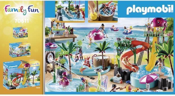Productafbeelding Playmobil Kinderzwembad met whirlpool (70611, Playmobil familieplezier)