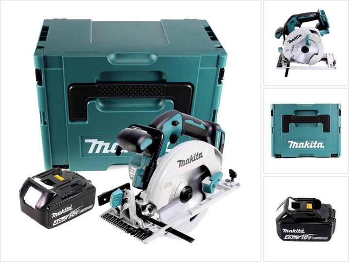 Immagine prodotto Makita DHS 680 M1J Sega circolare a batteria 18V 165mm in valigetta Makpac + 1x Batteria 4,0 Ah - se