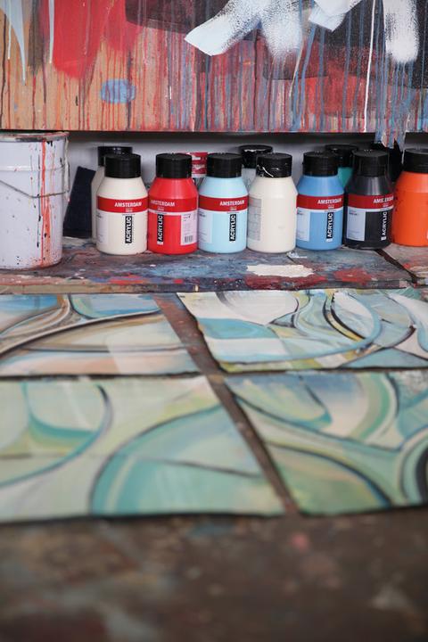 Actual product image Amsterdam Acrylic Paint Standard Series (Titanbuff Light, 120 ml)