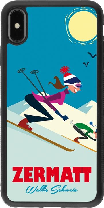 Actual product image PhoneLook Coque Silicone rigide noir Zermatt Ski Downhill (Apple iPhone XS Max)