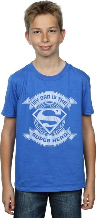 Immagine prodotto Superman My Dad The Superhero Maglietta Ragazzi (152, 158)
