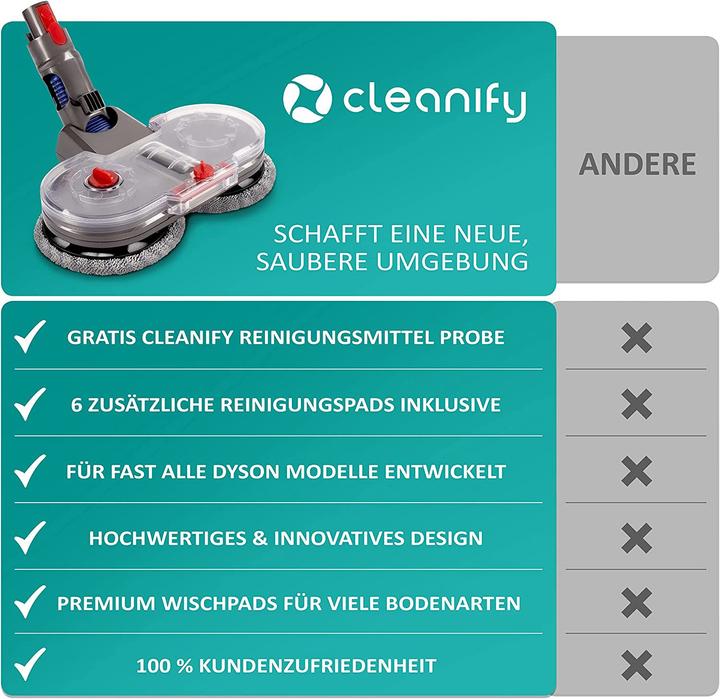 Immagine prodotto Cleanify Attacco per mocio per Dyson V7-V15