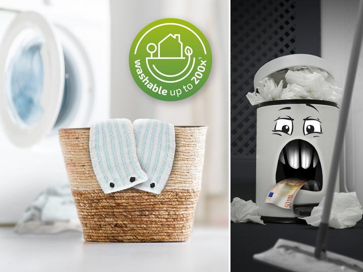 Produktbild Leifheit Bundle Wischbezug CLEAN TWIST M / Combi M micro duo (2er Set) (2 Stk.)