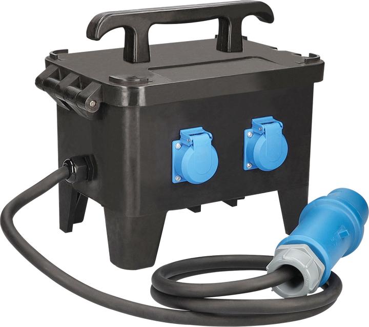 Produktbild As - Schwabe Mobiler Vollgummi Baustromverteiler (4 x, CEE 7/3)