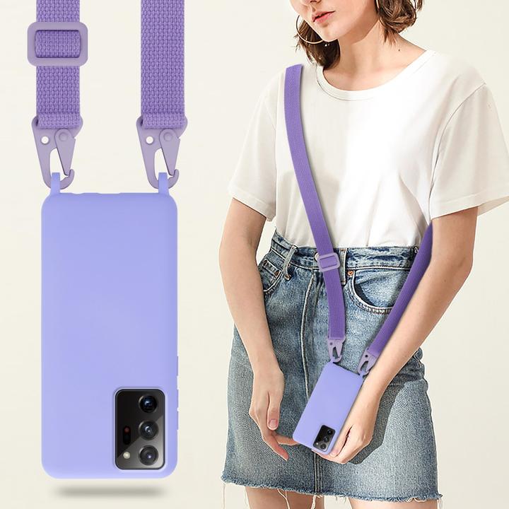 Actual product image Cadorabo TPU Cover Mobile Phone Chain Liquid (Samsung Galaxy Note 20+)