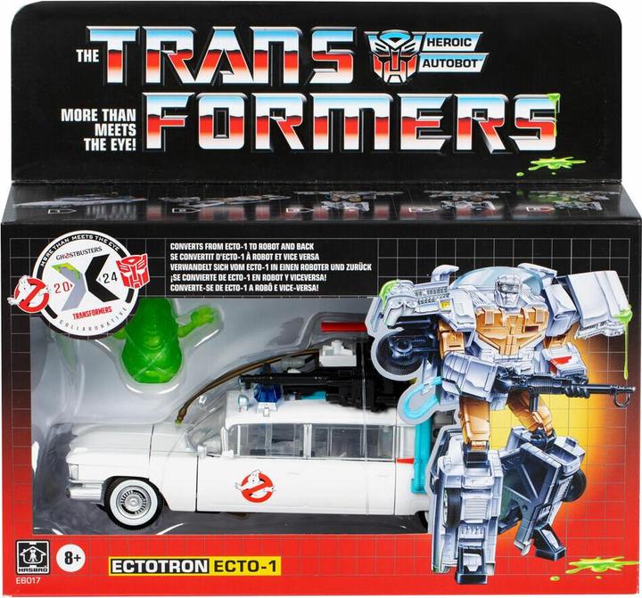 Actual product image Hasbro Transformers x Ghostbusters action figure Ectotron Ecto-1 18 cm