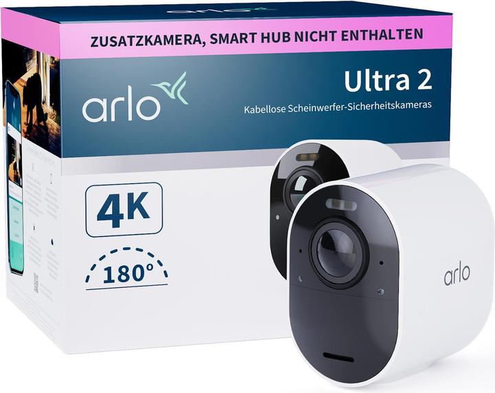 Produktbild Arlo Ultra 2 Spotlight Kamera, Zusatzkamera (3840 x 2160 Pixels)