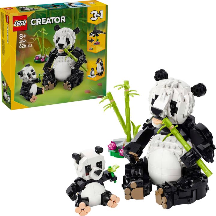 Produktbild LEGO Wilde Tiere: Pandafamilie (31165, LEGO Creator 3-in-1)