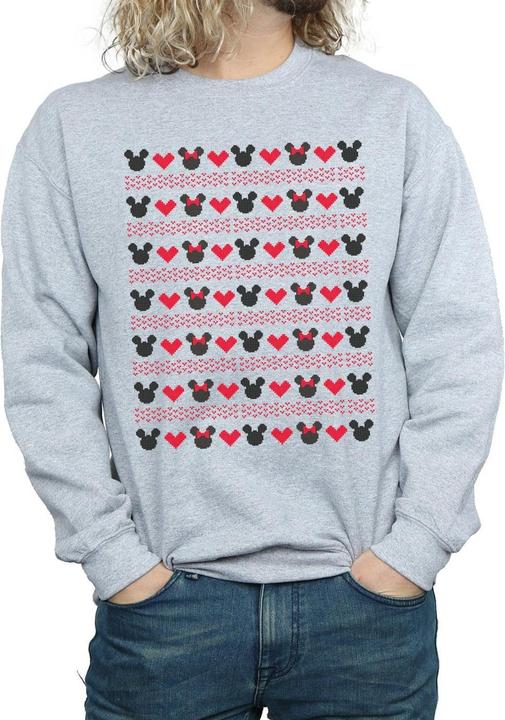 Produktbild Disney Mickey And Minnie Christmas Hearts Sweatshirt (XL)