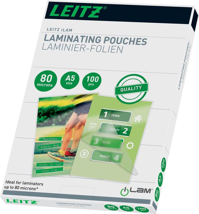 Produktbild Leitz Laminier-Folientasche (A5, 100 Stück, 80 µm)