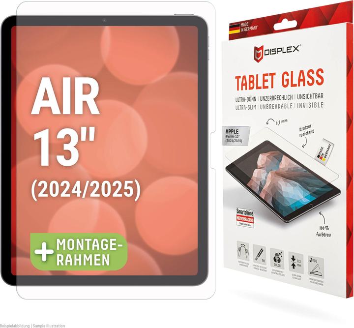 Actual product image Displex Tablet Glass, Tablet Schutzglas (1 Piece, iPad Air 13 2024 (M2), iPad Air 11 2025)