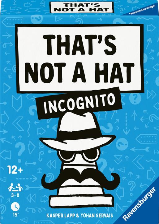 Produktbild Ravensburger 24685 That's not a hat - Incognito - Partyspiel, Kartenspiel für 3-8 Personen (Deutsch, Italienisch, Niederländisch, Französisch)
