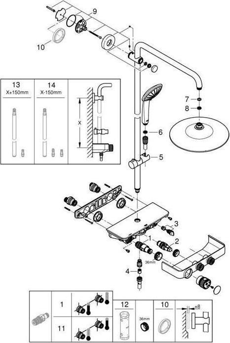 Produktbild Grohe Euphoria SmartControl System 260 Mono Duschsystem