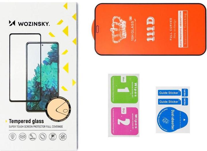 Wozinsky Verre trempé Full Glue pour Motorola Moto G84 plein écran avec cadre - noir (1 pièce(s), Motorola Moto G84)