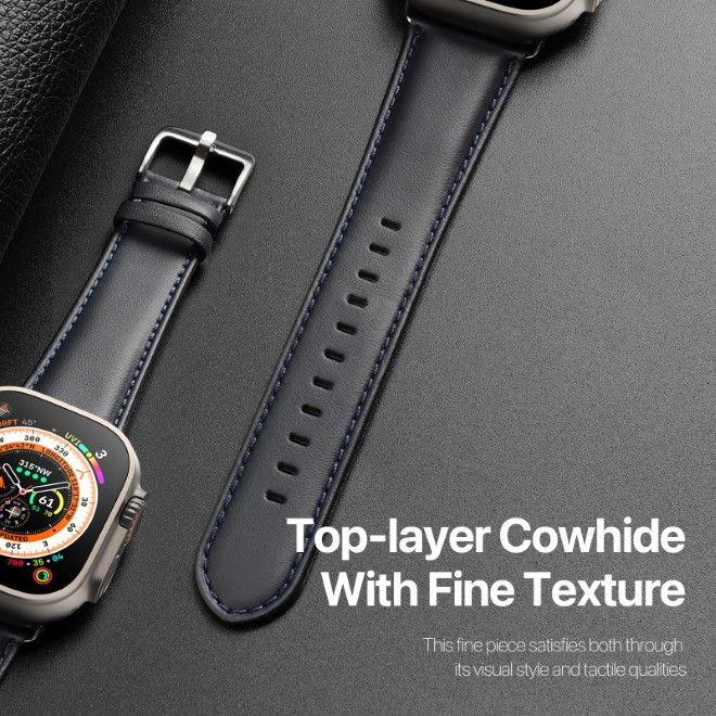 Actual product image Dux Ducis YS Series Genuine Leather Bracelet (41 mm, 40 mm, 38 mm, Genuine leather, Apple Watch Series 9, Apple Watch Series 8, Apple Watch Series 7, Apple Watch Series 6, Apple Watch Series 2, Apple Watch SE, Apple Watch Series 5, Apple Watch Series 4, Apple Watch Series 3, Apple Watch Series 1)