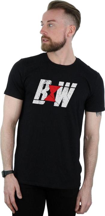 Immagine prodotto Black Widow Movie Initial Logo Maglietta Uomo (L)