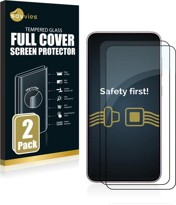 Immagine prodotto Savvies Protezione dello schermo in vetro blindato a schermo intero (2 Pezzo/i, Samsung Galaxy S23+)