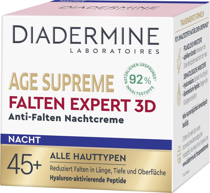 Immagine prodotto Diadermine Age Supreme Wrinkle Expert 3D Crema Notte Antirughe (50 ml, Crema notte)