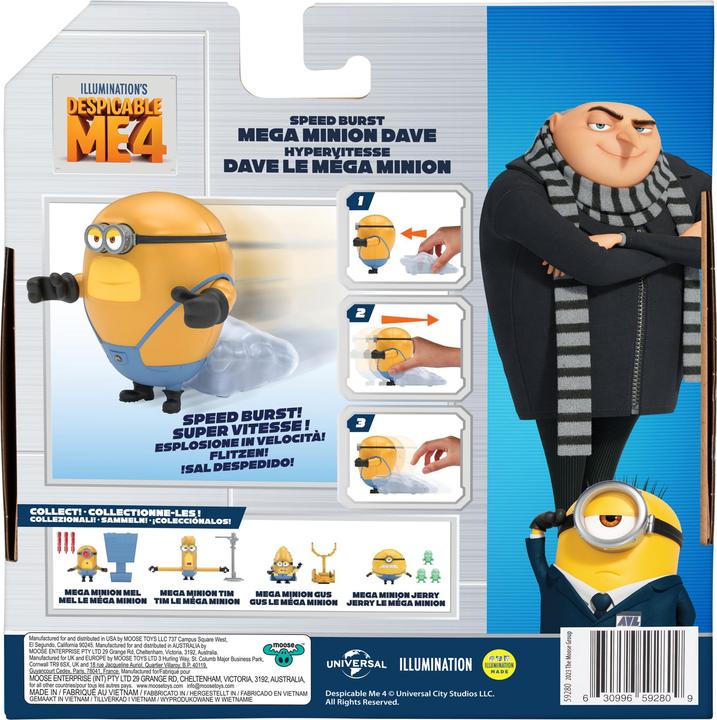 Immagine prodotto Moose I - Semplicemente Incorreggibile 4 Mega Minion Action Figure Dave