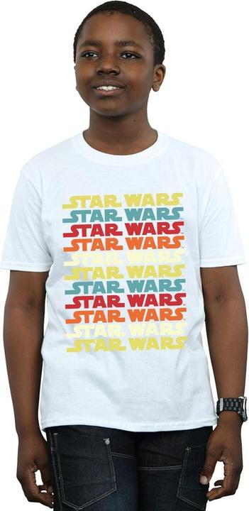 Actual product image Star Wars Boys Retro Repeat Logo T-Shirt (152, 158)