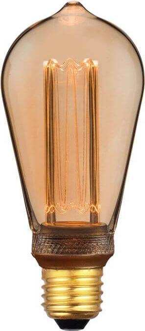 Immagine prodotto Nordlux Lampada LED Filament Deco Retro E27 dimmerabile 3,5W 1800K bianco extra-caldo Oro 2080082758 (E27, 3.50 W, 120 lm, 1 x, G)
