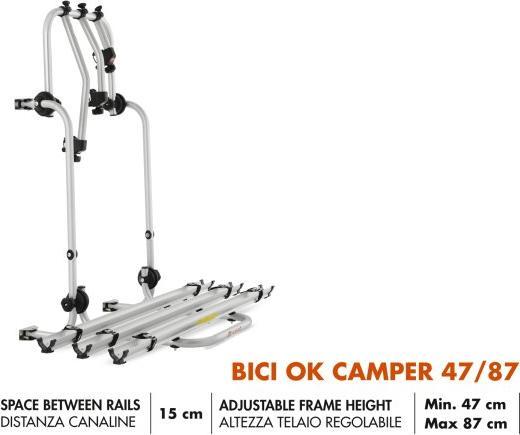 Image du produit Fabbri Porte-vélos arrière pour 3 roues pour camping-cars caravanes 47/87