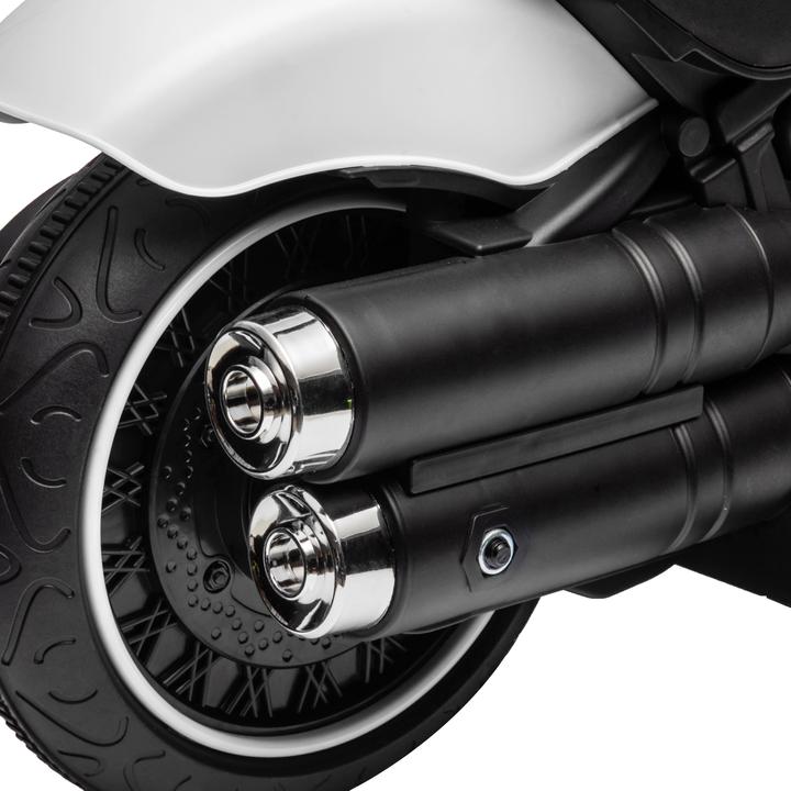 Immagine prodotto Homcom Elektromotorrad Kunststoff, Metall Weiss+Schwarz (6 V)