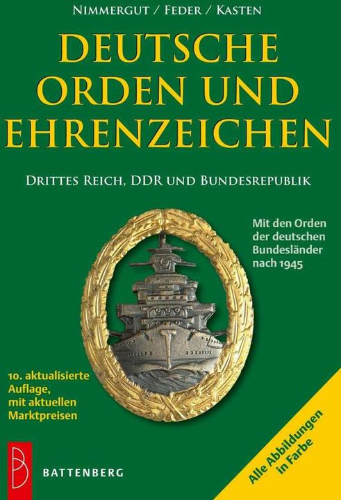 Actual product image Deutsche Orden und Ehrenzeichen (German, Jörg Nimmergut, Klaus H. Feder, Uwe Kasten, 2017)