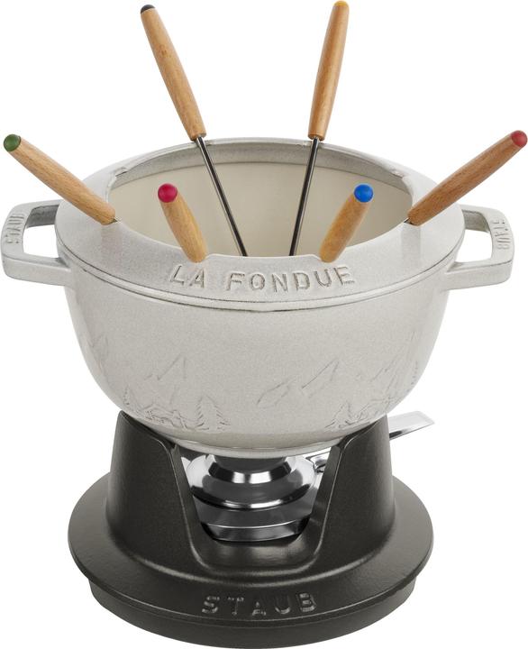 Staub Fondue Set (Cheese fondue, Fondue Bourguignonne, Chinoise Fondue, Chocolate fondue)