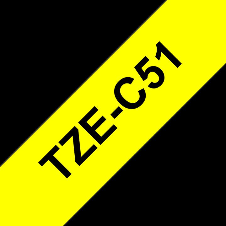 Produktbild Brother Tze-C51 (2.40 cm, Schwarz)