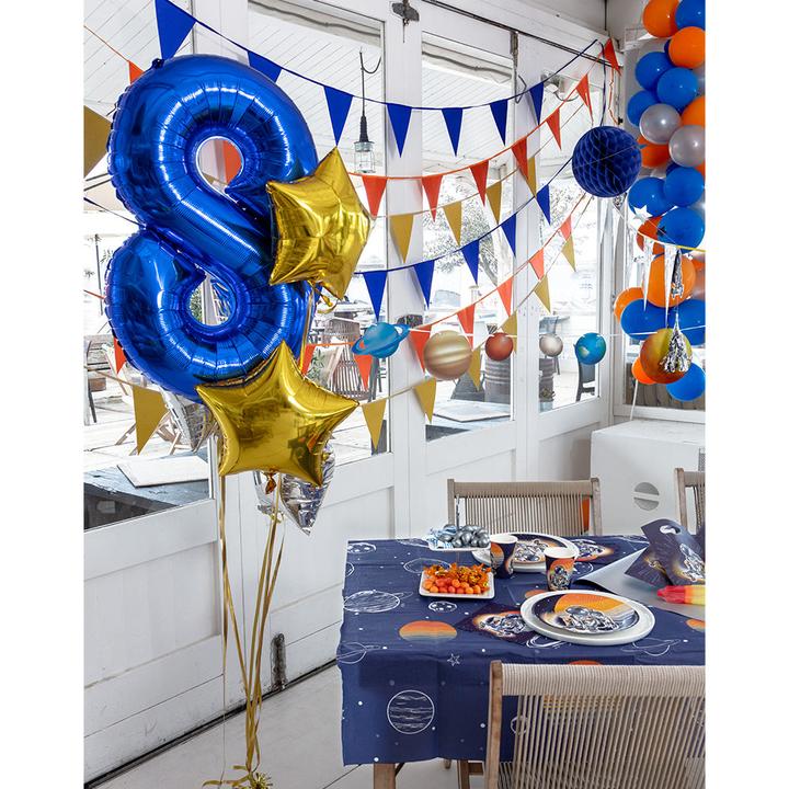 Actual product image Boland Polyester Banner Space 'Happy Birthday' 50 x 180 cm