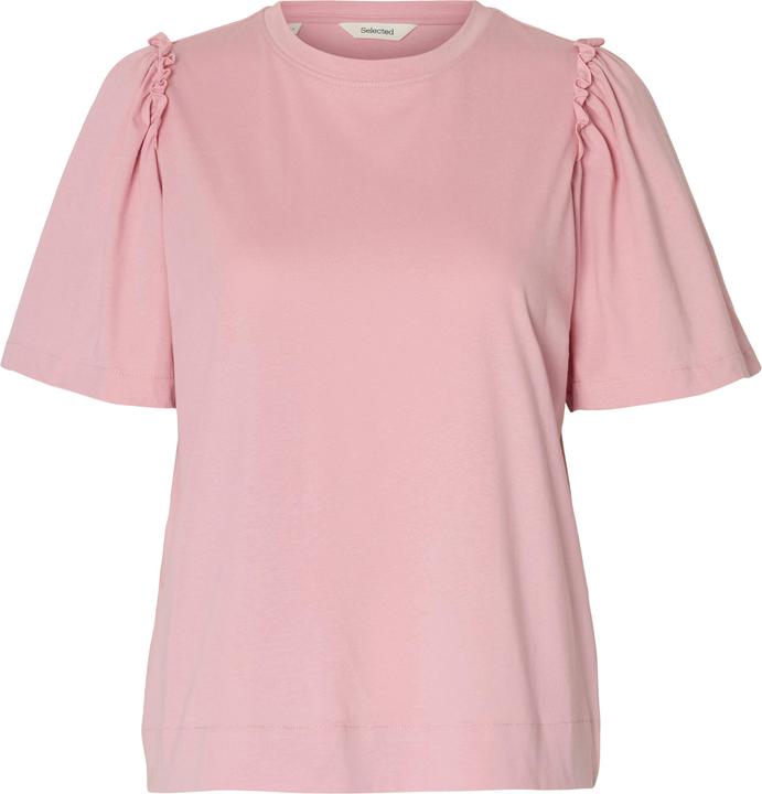 Selected Femme Gerüschtes Baumwoll T-Shirt