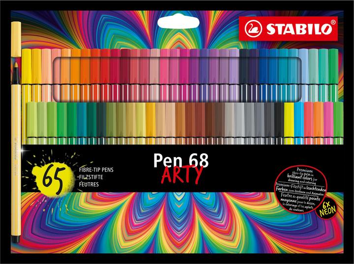 STABILO Pen 68 (Mehrfarbig, 65 x)