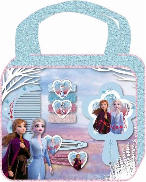 Actual product image Disney Interactive Studios Frozen 2 hair accessories set in glitter bag