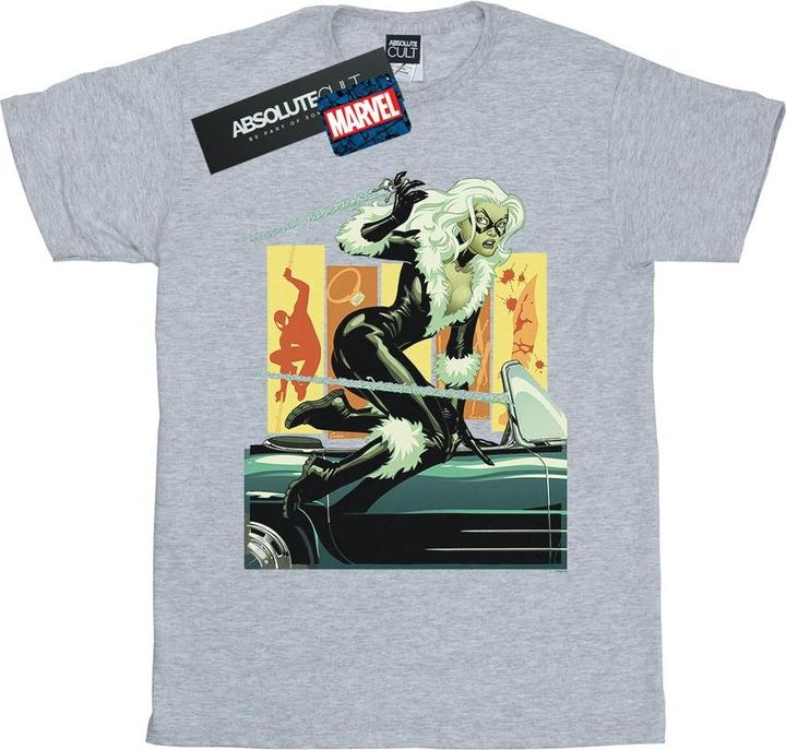 Black Cat Car TShirt (XL)