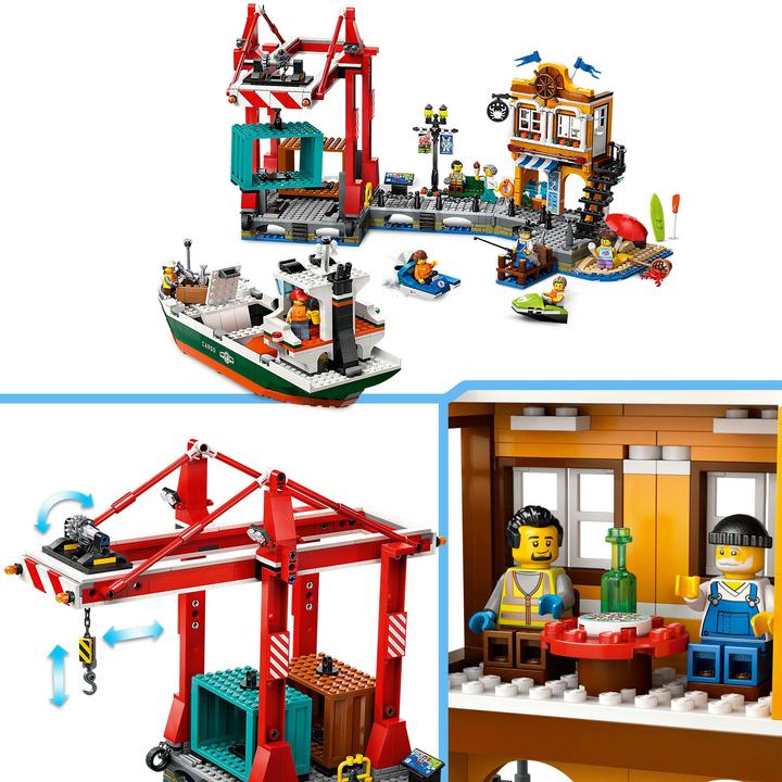 Produktbild LEGO Hafen mit Frachtschiff (60422, LEGO City)