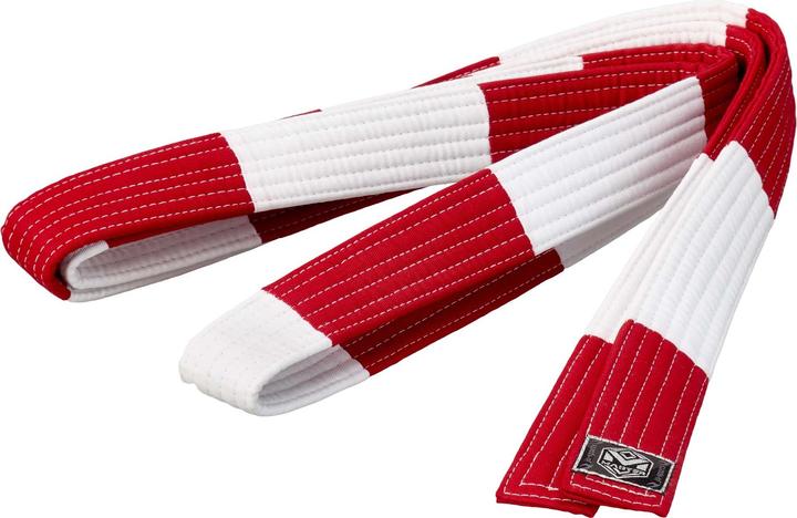 Actual product image Ju-Sports Grandmaster belt Master 7th Dan red/white 5 cm