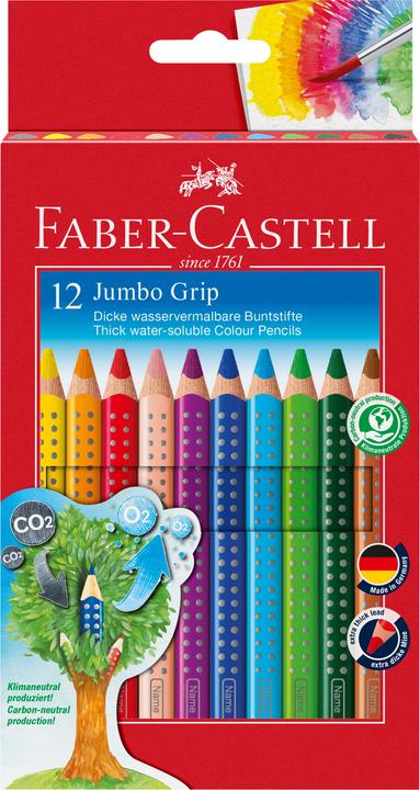 Actual product image Faber-Castell jumbo grip (Multicoloured, 12 x)