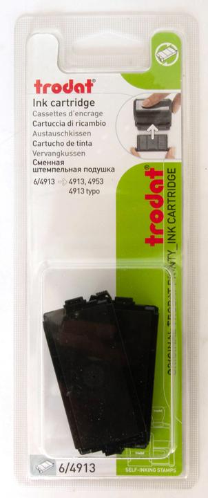 Produktbild Trodat Ersatzstempelkissen 6/4913, schwarz, Doppelpack