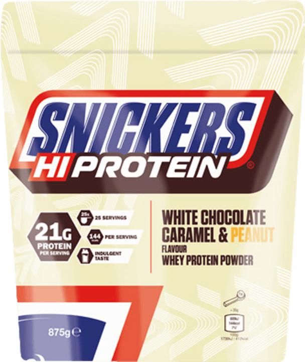 Image du produit Snickers Salut les protéines (Arôme caramel et noix de pécan, Chocolat blanc, 1 pcs, 875 g)