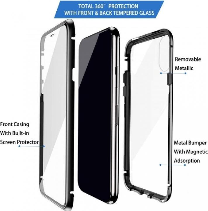Actual product image G-Case Samsung Galaxy A70 Aluminium Magnetic Glass Case Cover (Samsung Galaxy A70)